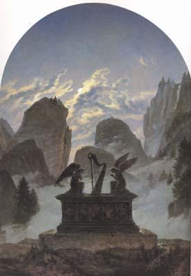 Carl Gustav Carus Memorial Monument to Goethe (mk10) France oil painting art